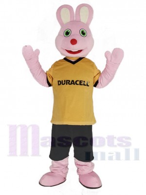 Rose Lapin Duracell Mascotte Costume Animal