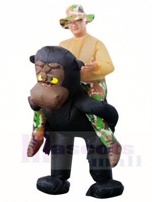 Gorille Singe Porter moi Balade sur Orang-outan Gibbon Chimpanzé Gonflable Halloween Noël Les costumes pour Adultes