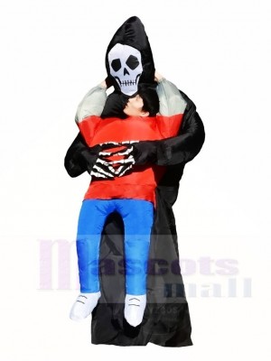 SKull Fantôme Porter Moi sur Démon Gonflable Halloween Les costumes pour Adulte