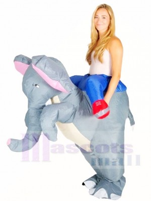 Gris l'éléphant Porter moi Balade Sur Gonflable Halloween Noël Les costumes pour Adultes