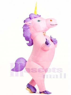 Rose Licorne Gonflable Halloween Noël Les costumes pour Adultes