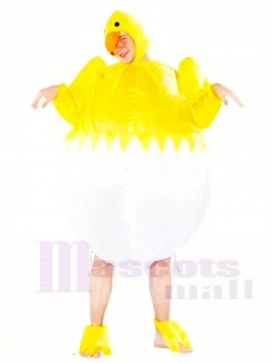 Jaune poulet Oeuf Gonflable Halloween Noël Les costumes pour Adultes