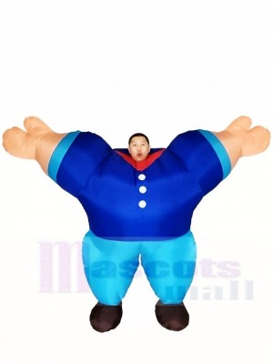 Bleu Marin Gonflable Halloween Noël Les costumes pour Adultes