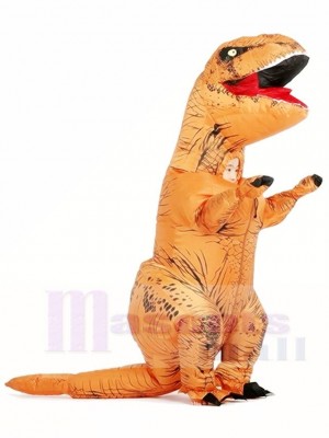 Marron T-REX Dinosaure Gonflable Halloween Noël Les costumes pour Des gamins