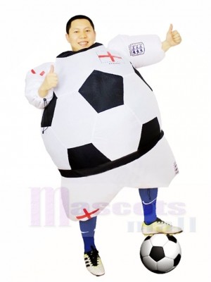 Monde Coupe Angleterre Football Joueur Gonflable Halloween Noël Les costumes pour Adultes