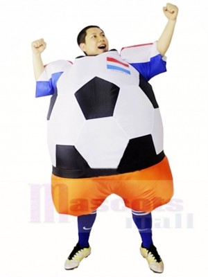 Monde Coupe Pays-Bas Football Football Joueur Gonflable Halloween Noël Les costumes pour Adultes