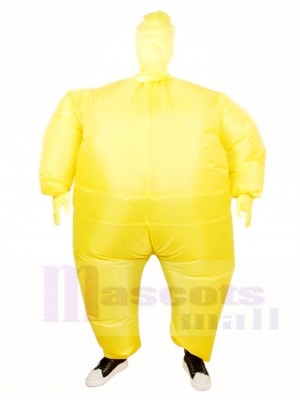 Jaune Plein Corps Costume Gonflable Halloween Noël Les costumes pour Adultes