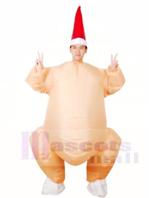 Rôti dinde poulet Gonflable Halloween Noël Les costumes pour Adultes