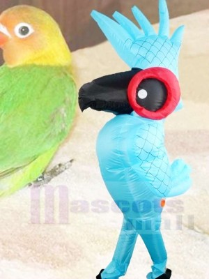 Rio Bleu Perroquet Oiseau Gonflable Halloween Noël Coup Up Les costumes pour Adultes