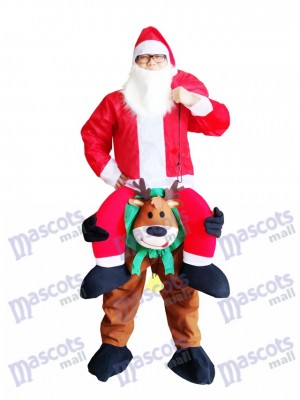Renne Carry Me Costume mascotte renne Carry Santa Claus Père Noël Déguisement
