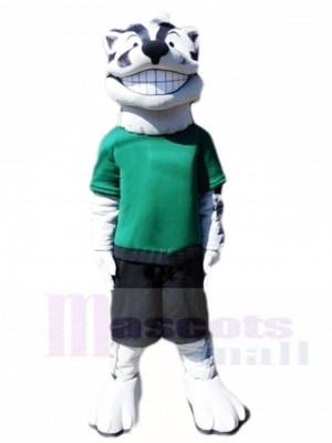 Souriant Blaireau Sportif Mascotte Costumes Animal