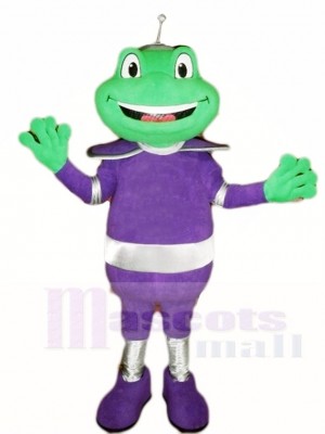 La grenouille dans Violet Costume Mascotte Les costumes Animal