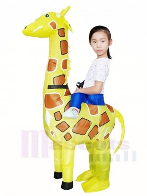 Girafe Porter moi sur Noël Gonflable Halloween Noël Les costumes pour Des gamins