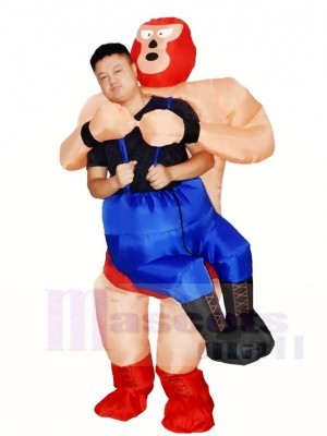 Lutteur Lutte Gonflable Halloween Coup Up Les costumes pour Adultes