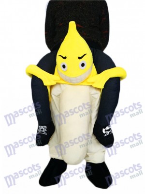 Piggyback Banana Carry Me Ride Costume de mascotte de fruits