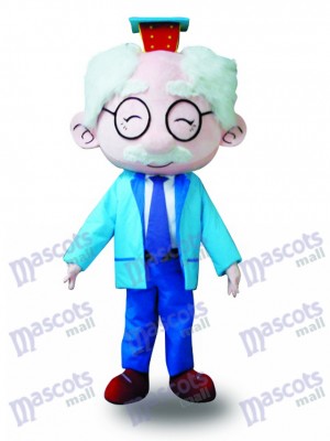 Costume bleu Costume de mascotte Old Man Costume