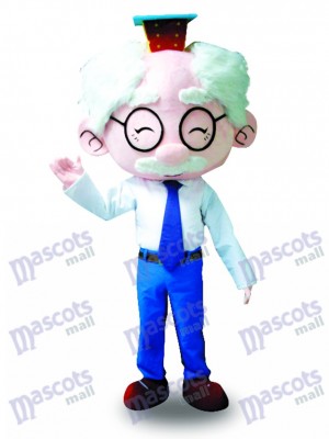 Costume blanc Costume de mascotte Old Man Costume