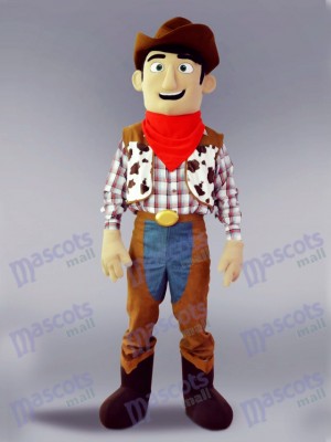 Costume de mascotte de personnage de dessin animé de Cowboy