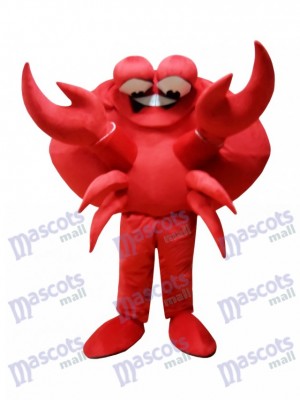 rouge Crabe Costume de mascotte