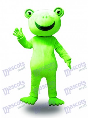 Grand sourire grenouille mascotte Costume Animal