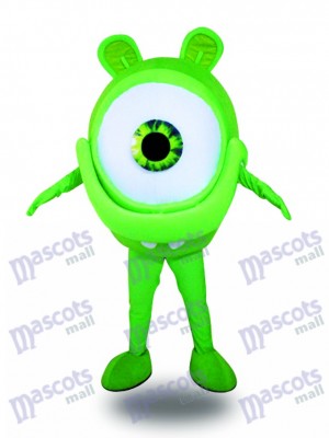 Costume de mascotte de publicité de protection de vue d'oeil de verres verts