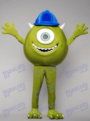 Monstre vert Mike Mascotte Costume Cartoon Anime