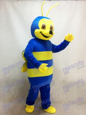 Déguisement mascotte abeille bleue