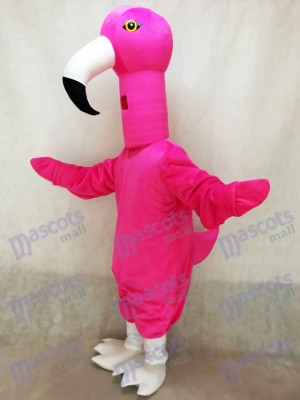 Costume mignonne de mascotte d'oiseau de flamant