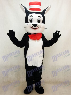 Chat dans le chapeau Costume de mascotte Cartoon Animal