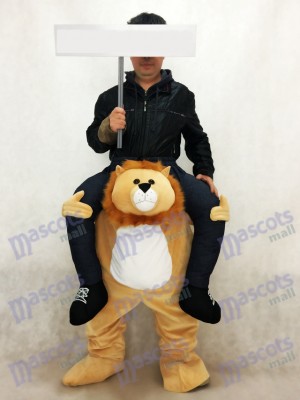 Piggyback Lion Carry Me Ride sur Costume de mascotte Lion