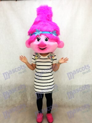 Trolls Baby Poppy Mascotte Costume Tête Seulement