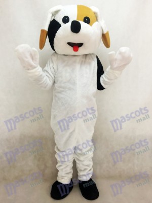 Costume adulte mascotte chien noir et brun