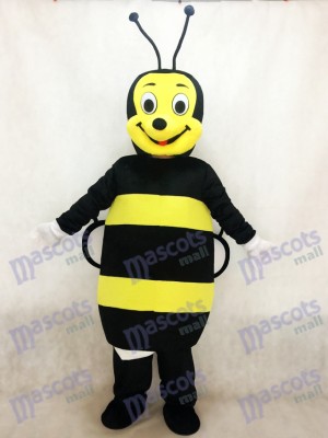 Insecte Costume mascotte abeille noire et jaune