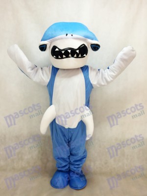 Costume bleu mascotte requin mascotte