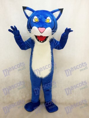 Costume de mascotte sauvage adulte bleu royal féroce