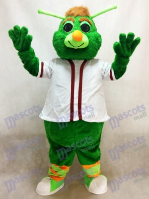 Déguisement de mascotte Guilford le Grasshopper vert