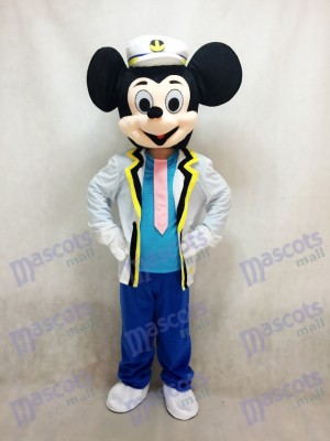 Nouveau Costume adulte de mascotte de Mickey Mouse de marine