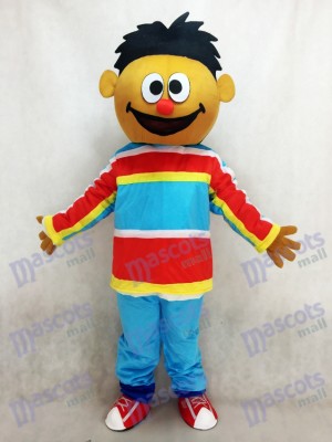 Orange Sésame Street Ernie costume de mascotte adulte