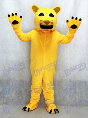 Nouveau Costume Mascotte Jaune Cougar Animal