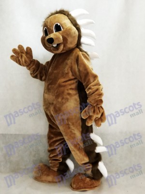 marron Costume de mascotte de porc-épic Animal