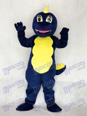 Costume de mascotte Dragon bleu marine adulte Animal