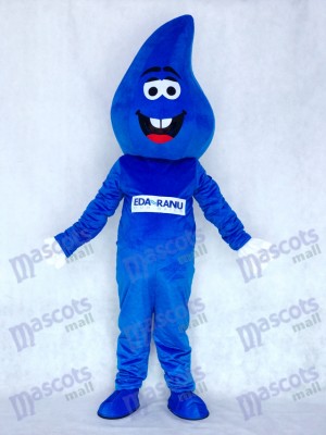 Costume de mascotte RainDrop bleu goutte d'eau