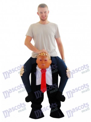 Piggyback Président des États-Unis Carry Me Ride Trump Mascotte Costume