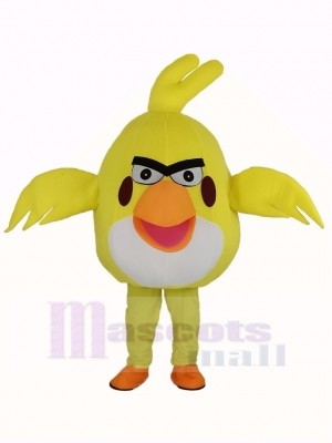 Haute Qualité Jaune Oiseau Mascotte Costume