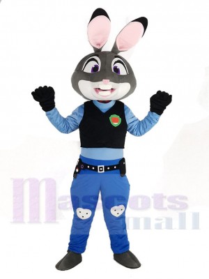Zootopia Drôle Judy Hopps Police Mascotte Costume Dessin animé