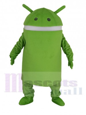 Vert Android Robot Mascotte Costume