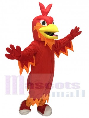 Costume de mascotte rouge Phoenix