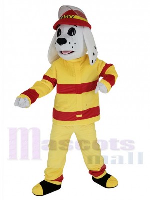 Sparky le chien de feu Costume de mascotte Animal avec le chapeau rouge