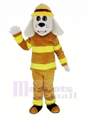 Sparky le Feu Chien avec bronzer Couleur Costume NFPA Mascotte Costume