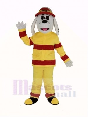 Nouveau Sparky la Feu Chien avec rouge Chapeau Mascotte Costume